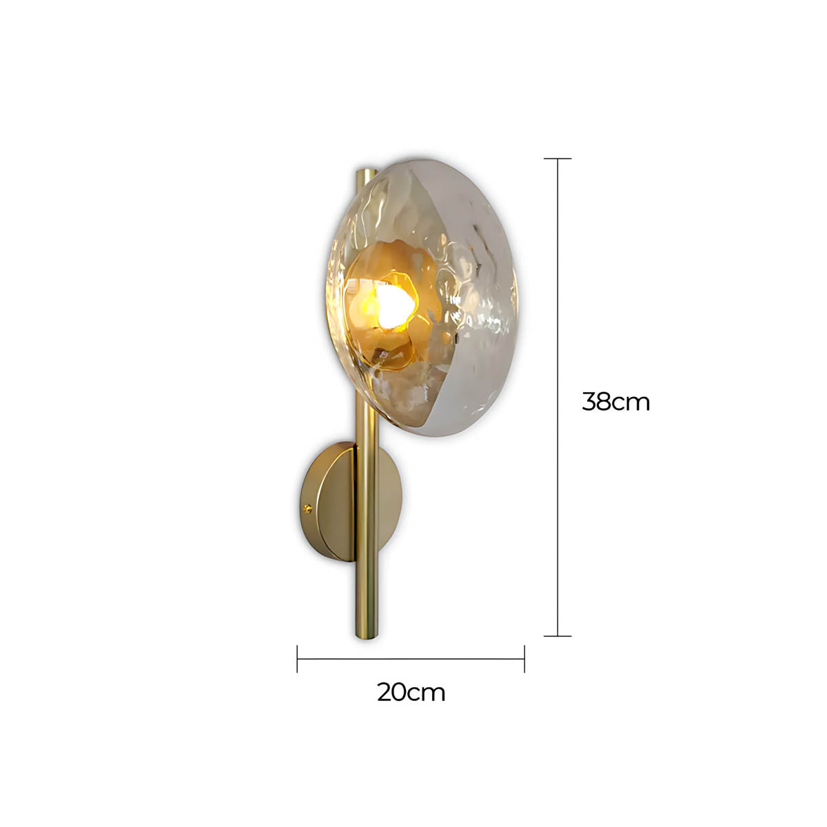 Sorrel Span Glass Wall Sconce — gallery image 22