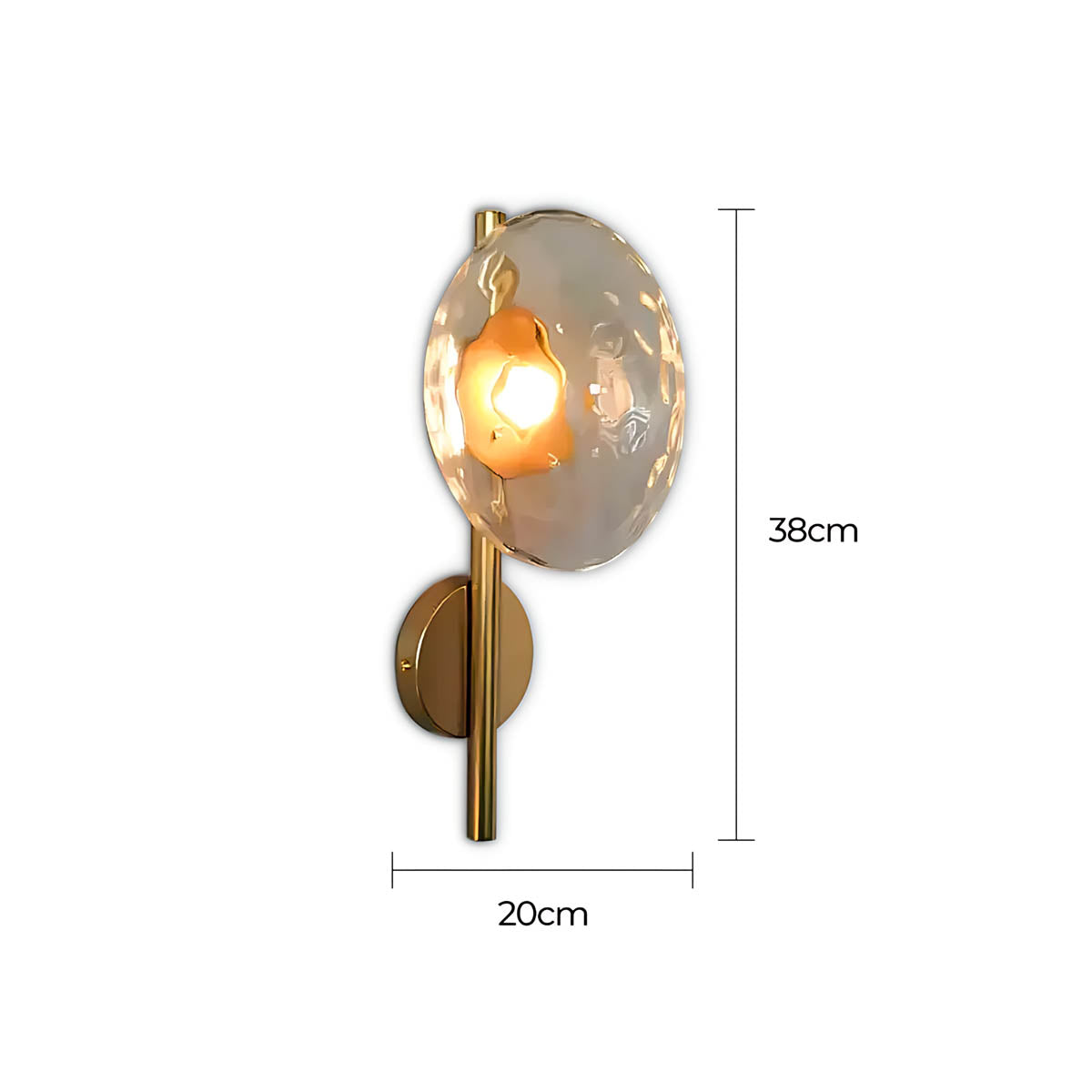 Sorrel Span Glass Wall Sconce — gallery image 25