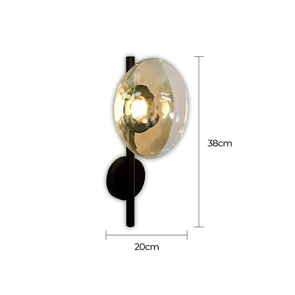 Sorrel Span Glass Wall Sconce — gallery image 27