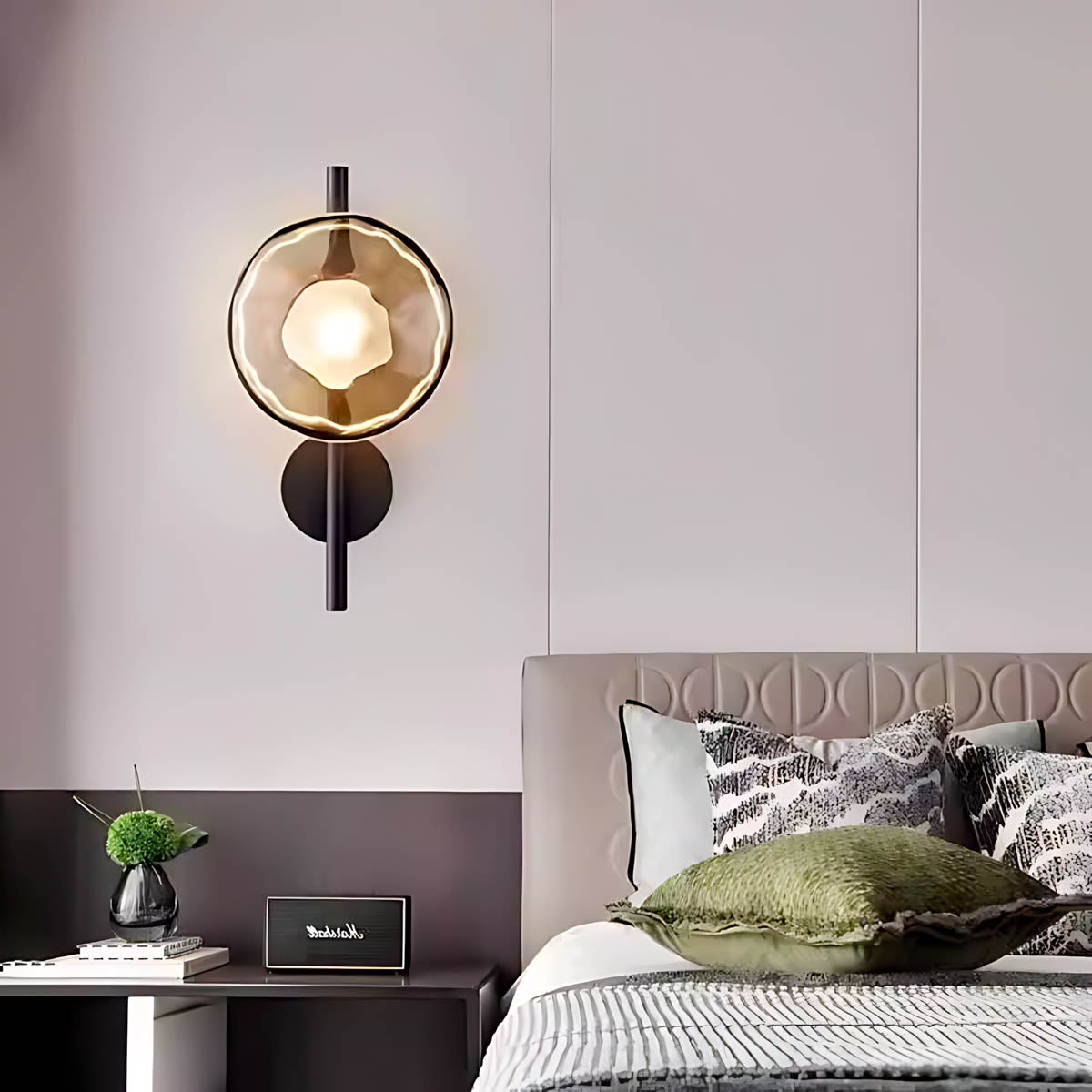 Sorrel Span Glass Wall Sconce — gallery image 4