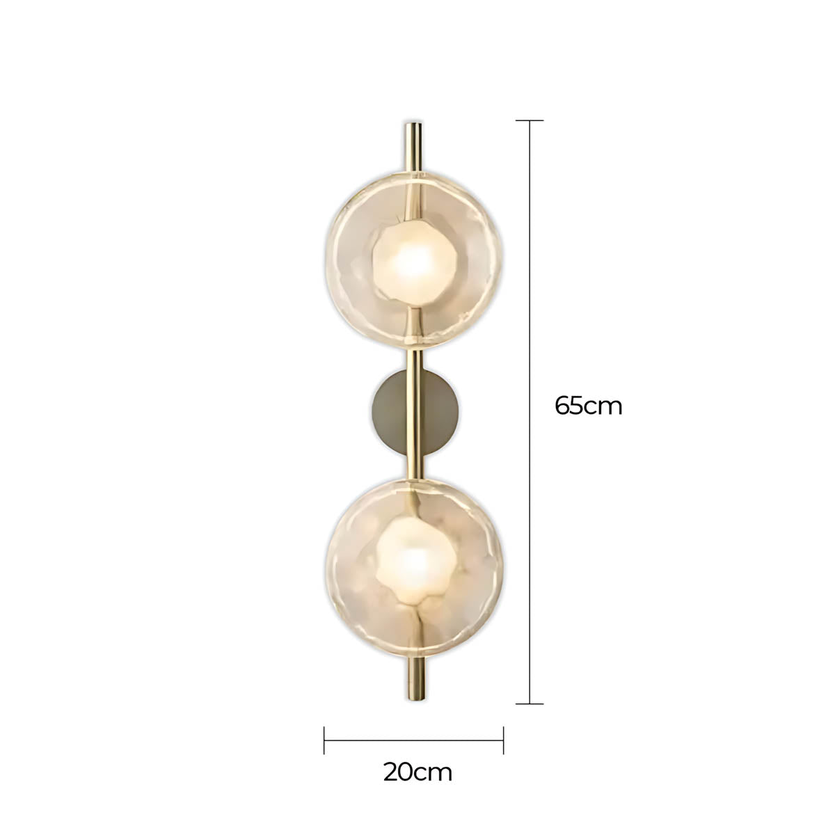 Sorrel Span Glass Wall Sconce — gallery image 28