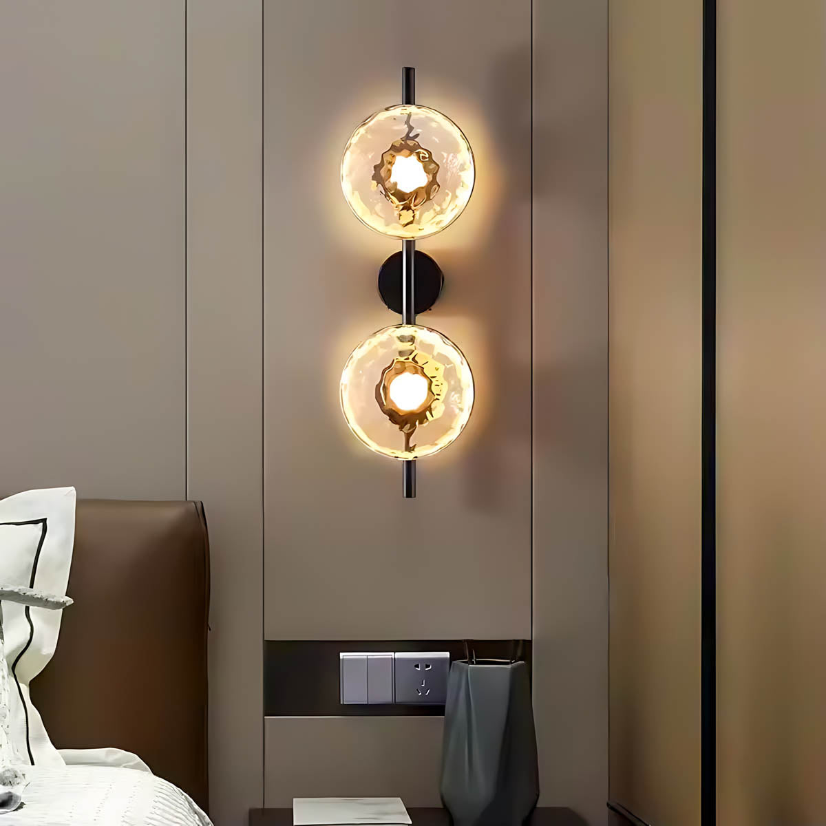 Sorrel Span Glass Wall Sconce — gallery image 2