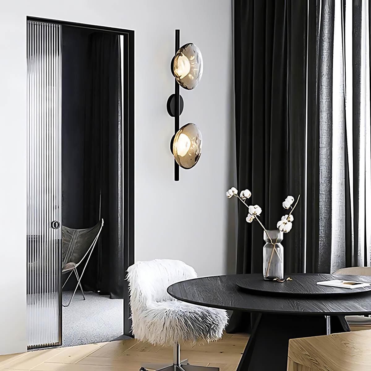 Sorrel Span Glass Wall Sconce — gallery image 6