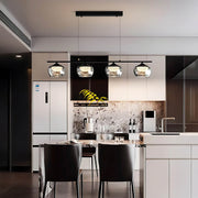 Tilden Span Glass Linear Chandelier — gallery image 3