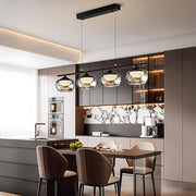 Tilden Span Glass Linear Chandelier — gallery image 2