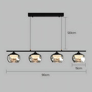 Tilden Span Glass Linear Chandelier — gallery image 7