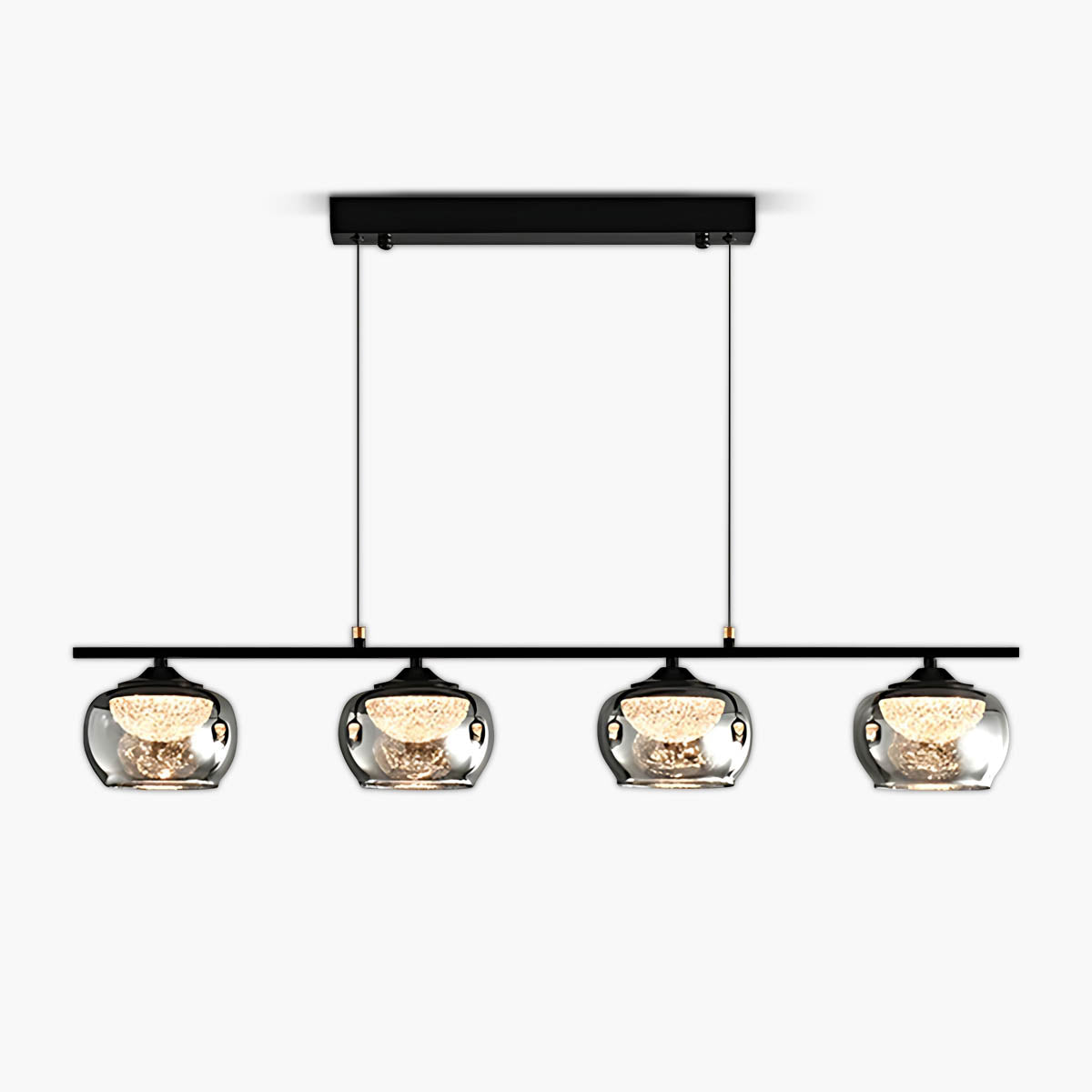 Tilden Span Glass Linear Chandelier — gallery image 1