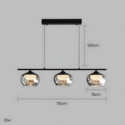 Tilden Span Glass Linear Chandelier — gallery image 9