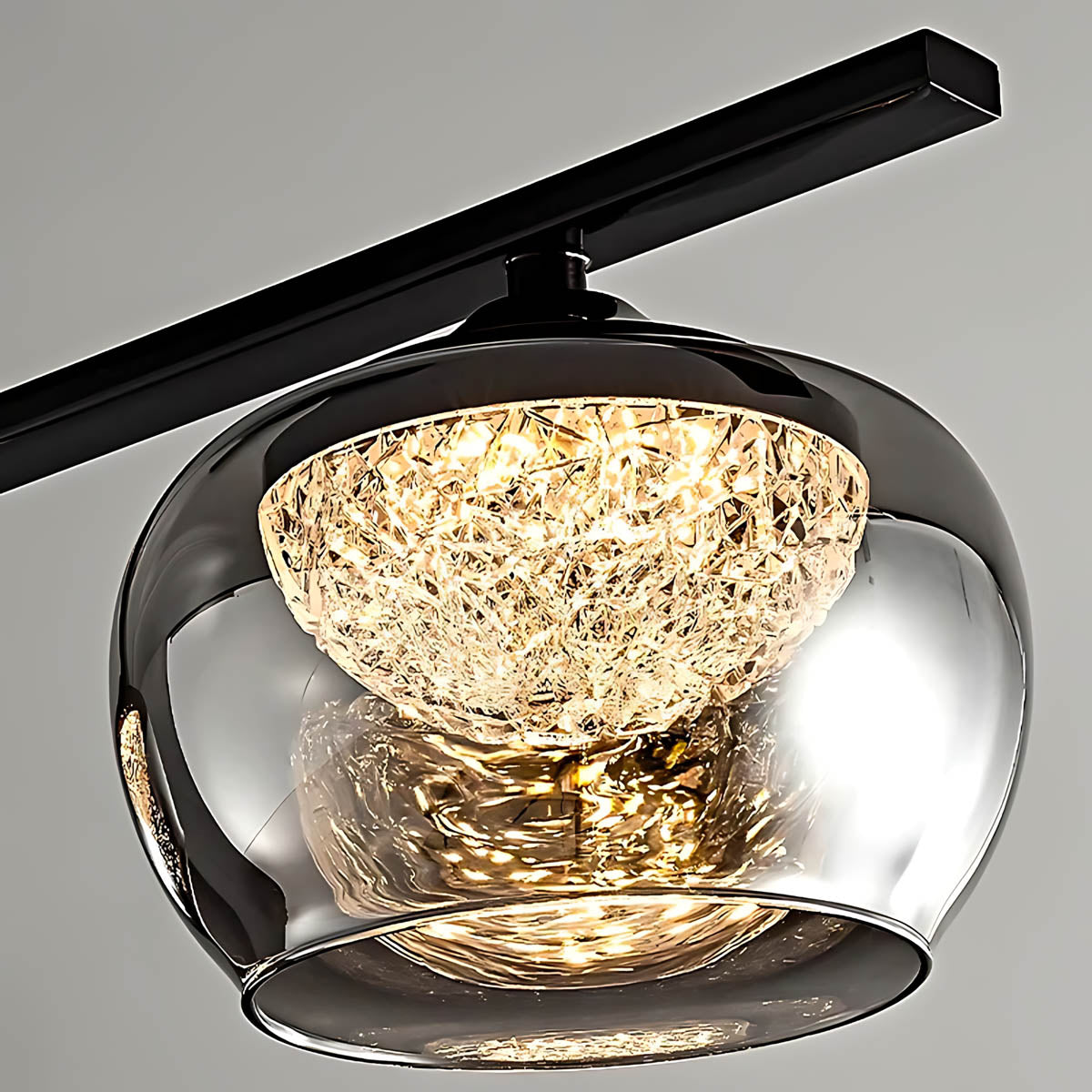 Tilden Span Glass Linear Chandelier — gallery image 10