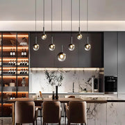 Reed Span Glass Linear Chandelier — gallery image 11