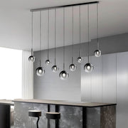 Reed Span Glass Linear Chandelier — gallery image 10