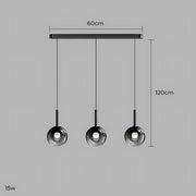 Reed Span Glass Linear Chandelier — gallery image 16