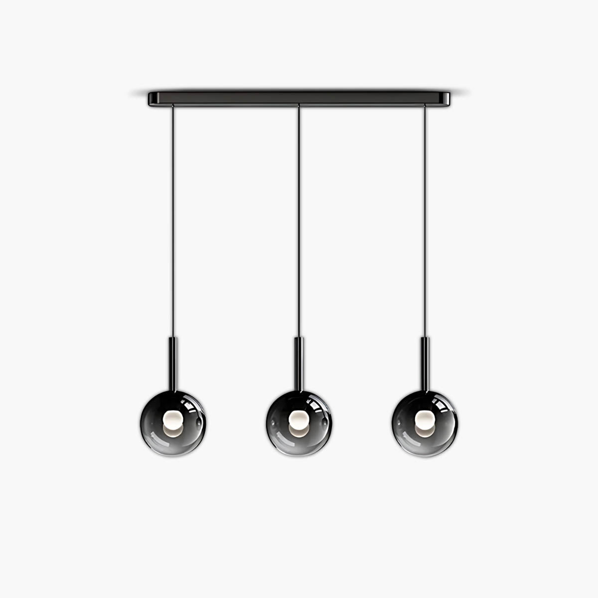 Reed Span Glass Linear Chandelier — gallery image 1