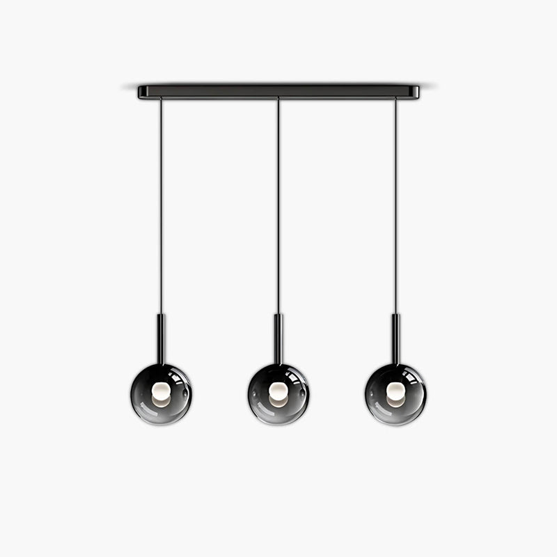 Reed Span Glass Linear Chandelier — gallery image 1