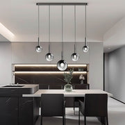 Reed Span Glass Linear Chandelier — gallery image 2