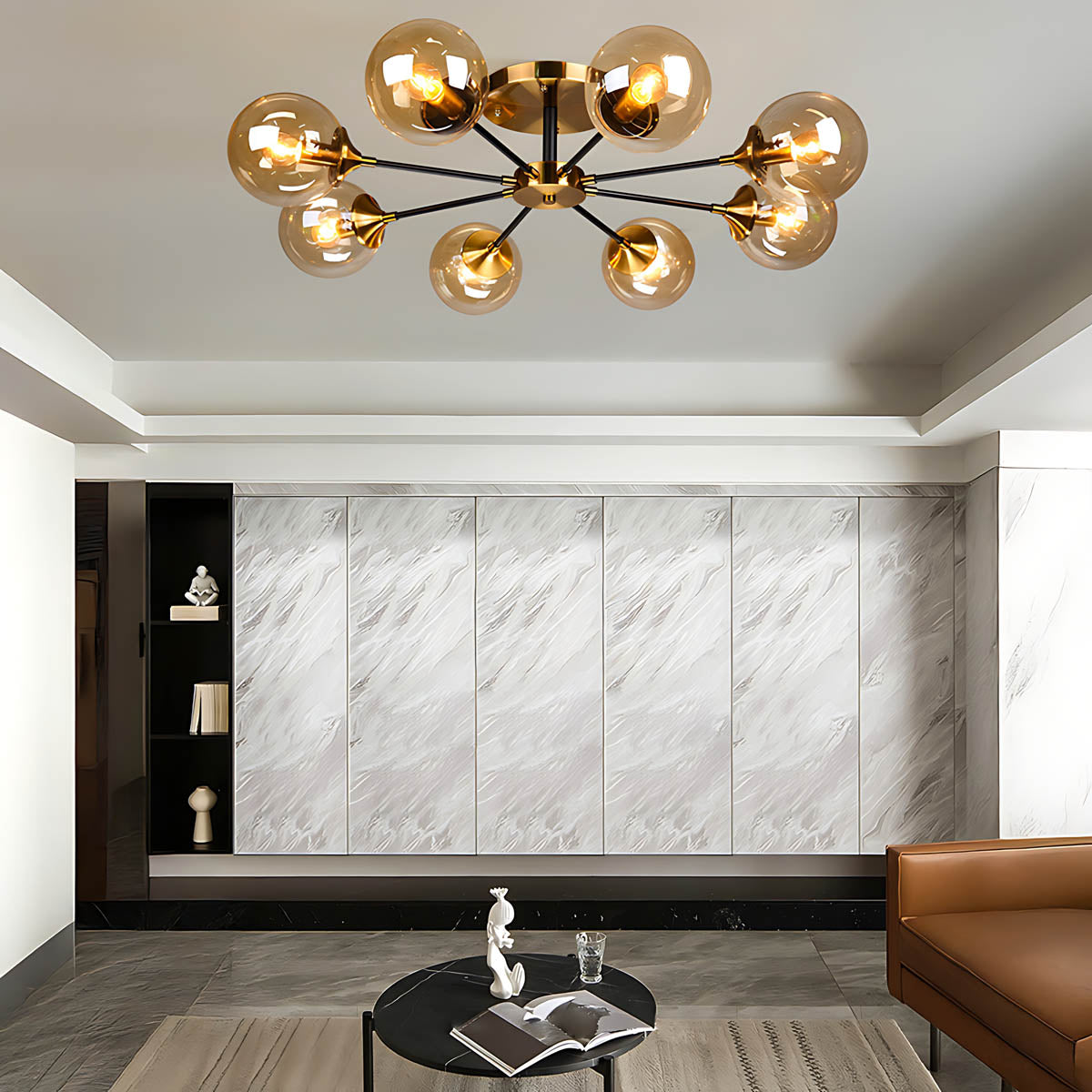 Fenwick Span Glass Chandelier — gallery image 6