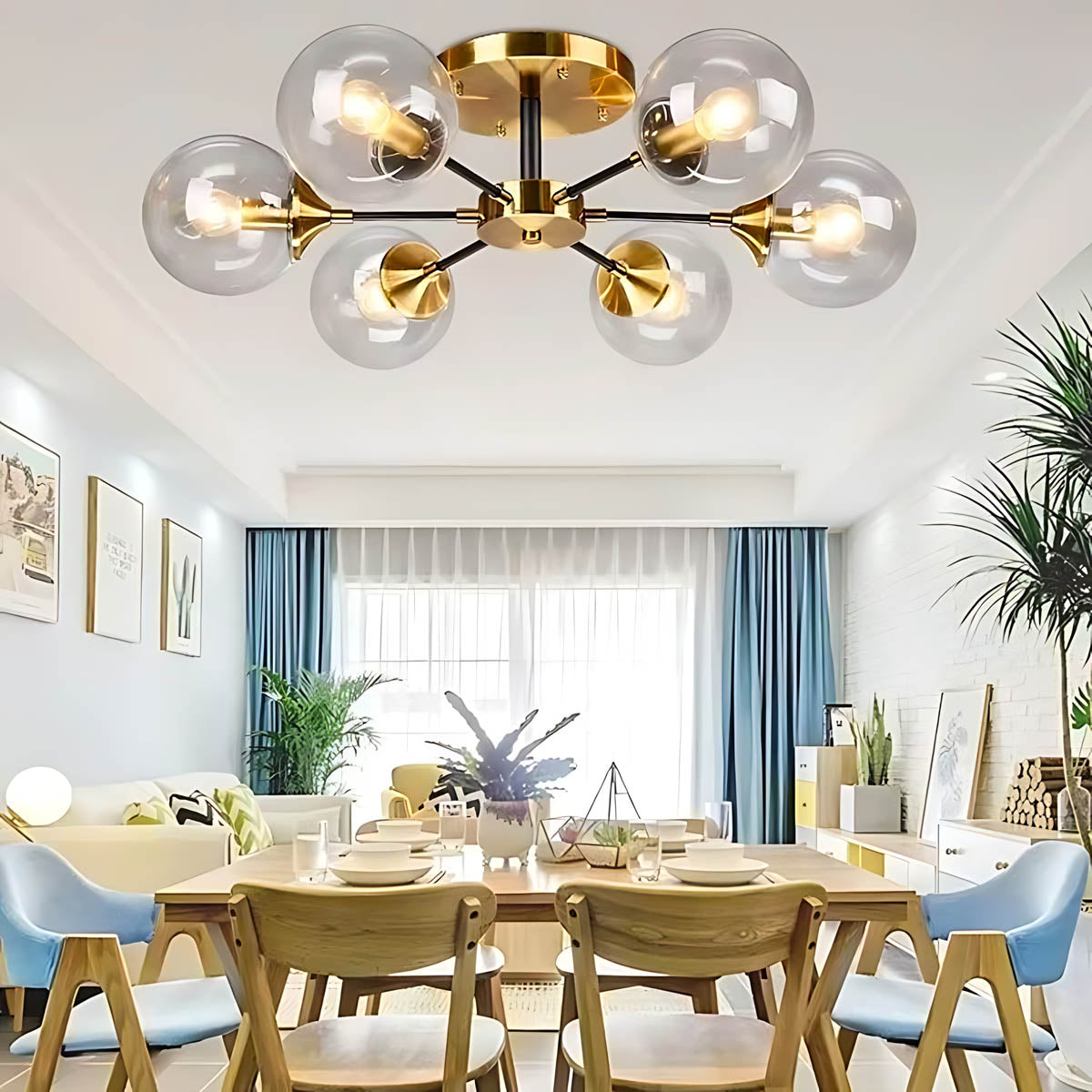 Fenwick Span Glass Chandelier — gallery image 5