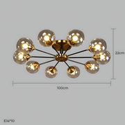 Fenwick Span Glass Chandelier — gallery image 25