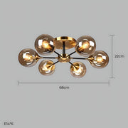 Fenwick Span Glass Chandelier — gallery image 32