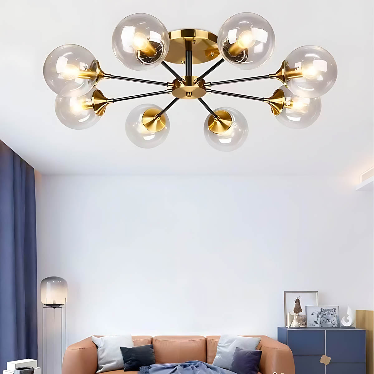 Fenwick Span Glass Chandelier — gallery image 10