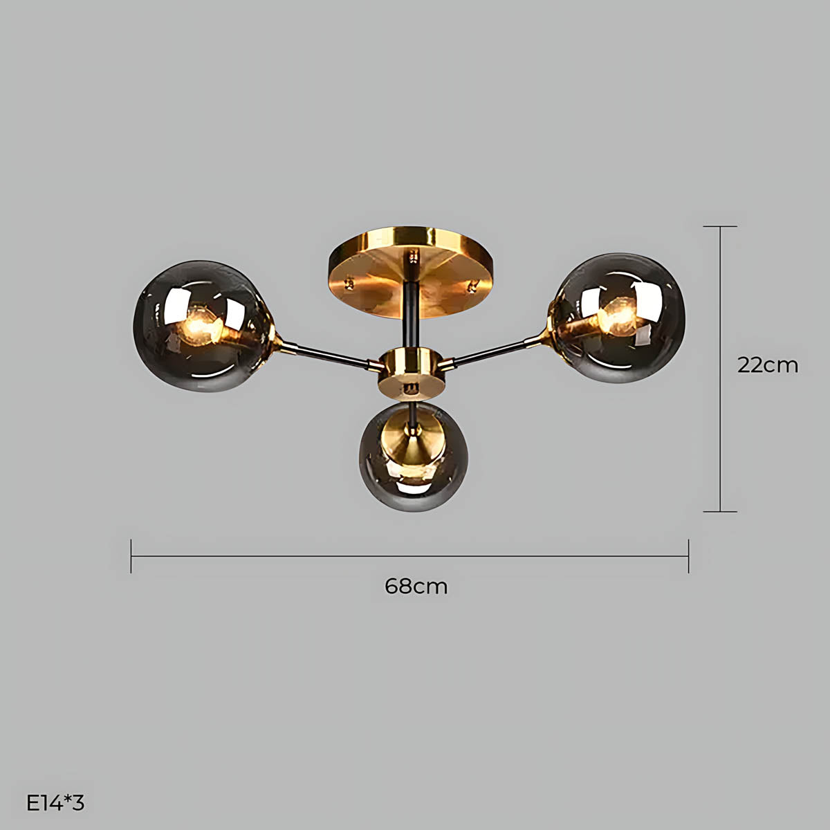Fenwick Span Glass Chandelier — gallery image 33