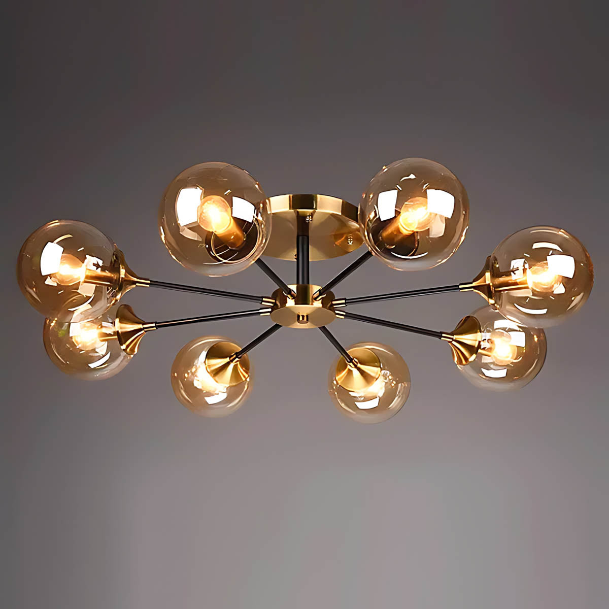 Fenwick Span Glass Chandelier — gallery image 22
