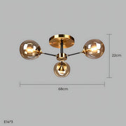 Fenwick Span Glass Chandelier — gallery image 34