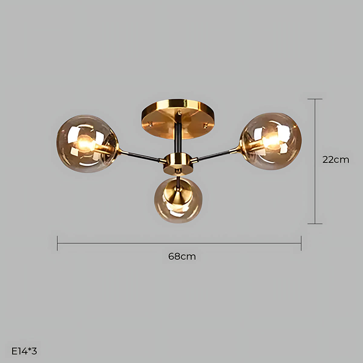 Fenwick Span Glass Chandelier — gallery image 34