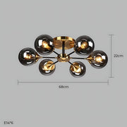 Fenwick Span Glass Chandelier — gallery image 27
