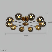 Fenwick Span Glass Chandelier — gallery image 28