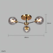 Fenwick Span Glass Chandelier — gallery image 31