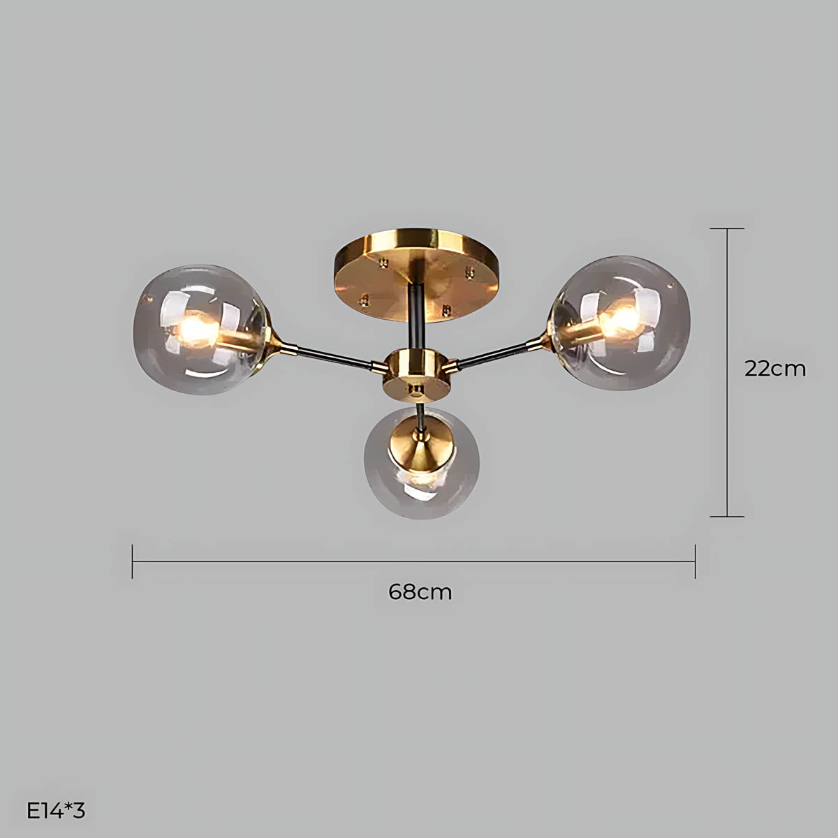 Fenwick Span Glass Chandelier — gallery image 31