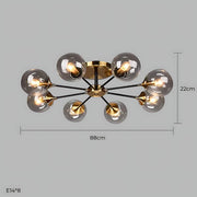Fenwick Span Glass Chandelier — gallery image 19