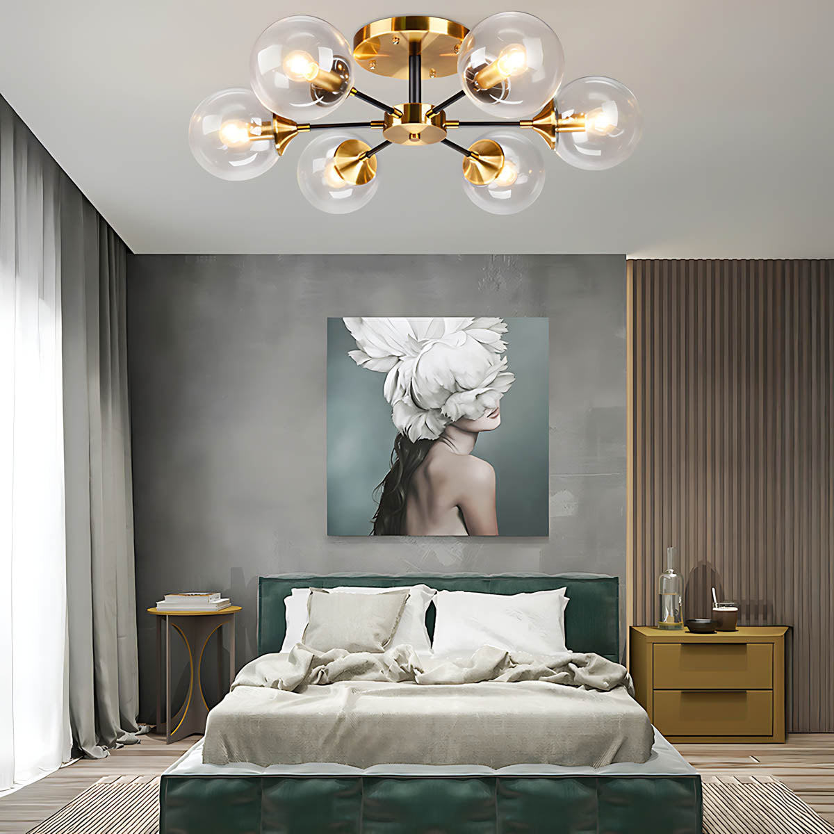 Fenwick Span Glass Chandelier — gallery image 8