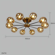 Fenwick Span Glass Chandelier — gallery image 30
