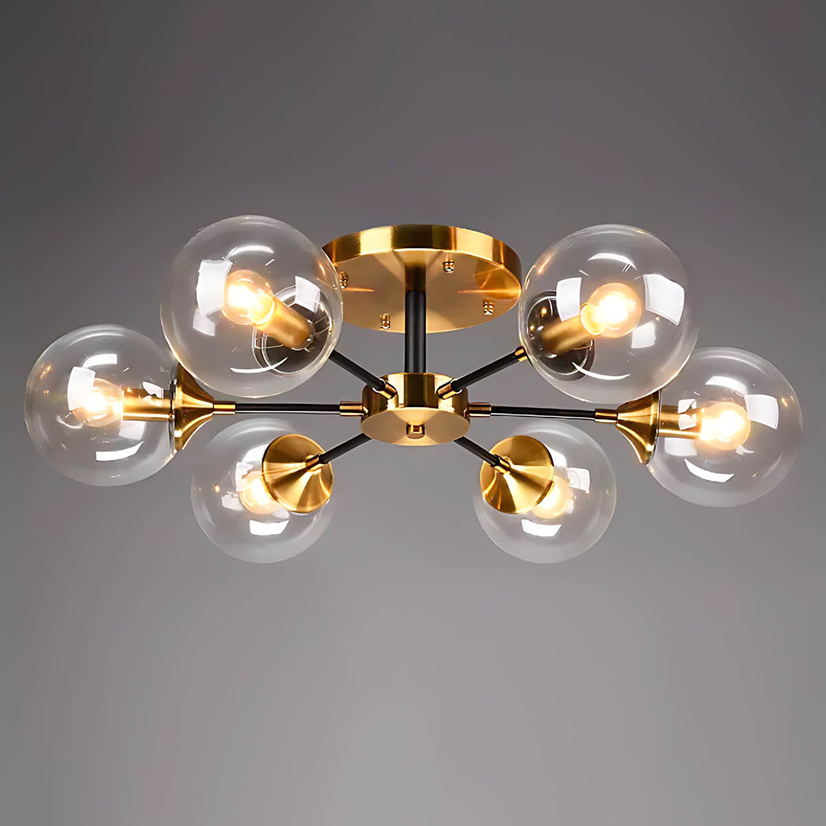 Fenwick Span Glass Chandelier — gallery image 17