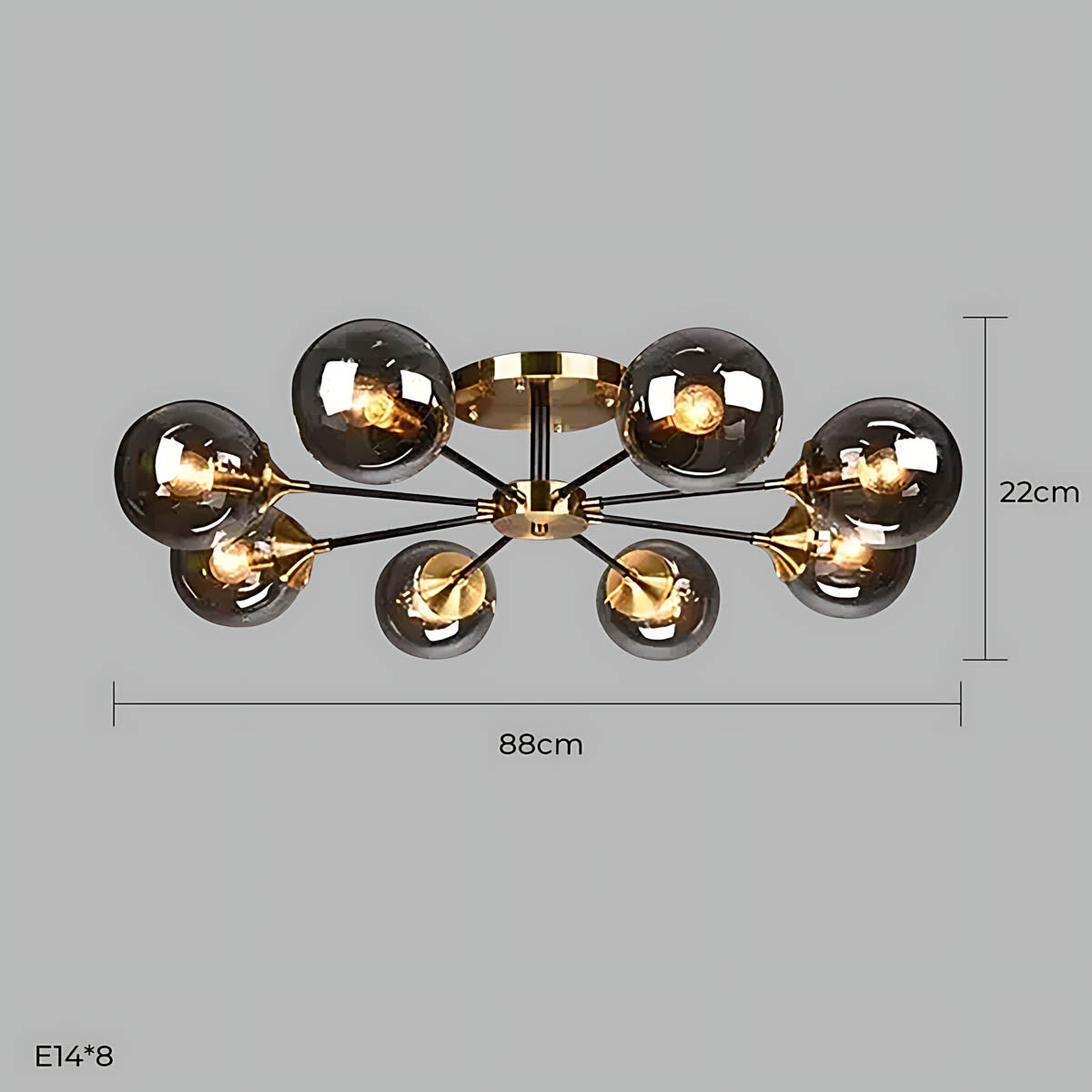 Fenwick Span Glass Chandelier — gallery image 11