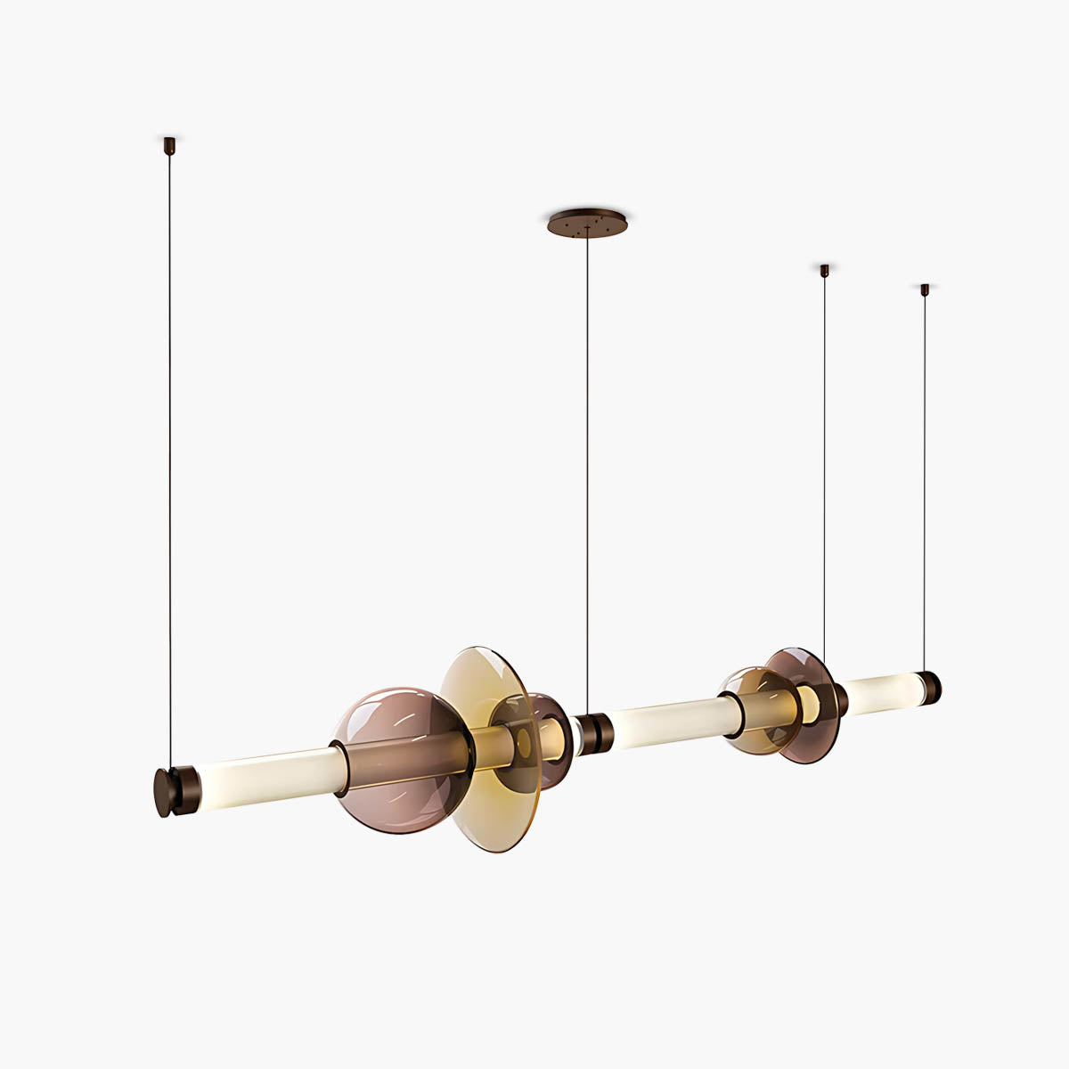 Hazel Span Glass Pebble Chandelier — gallery image 1
