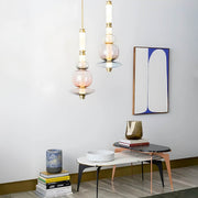 Hazel Span Glass Pebble Chandelier — gallery image 5