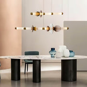 Hazel Span Glass Pebble Chandelier — gallery image 4