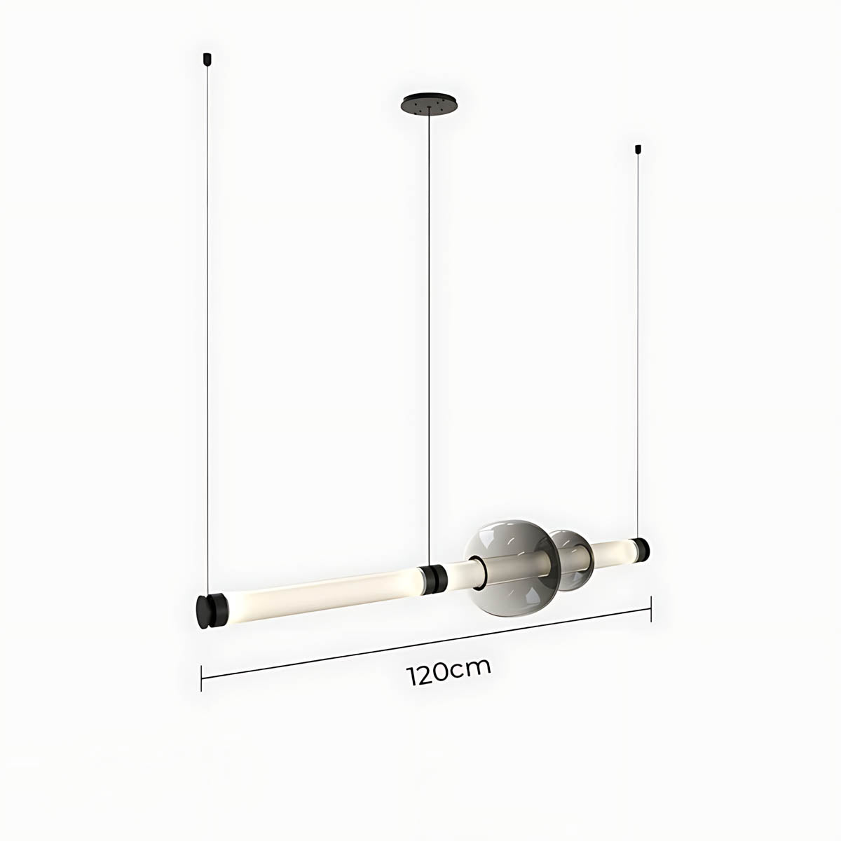 Hazel Span Glass Pebble Chandelier — gallery image 31