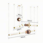 Hazel Span Glass Pebble Chandelier — gallery image 23
