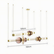 Hazel Span Glass Pebble Chandelier — gallery image 26