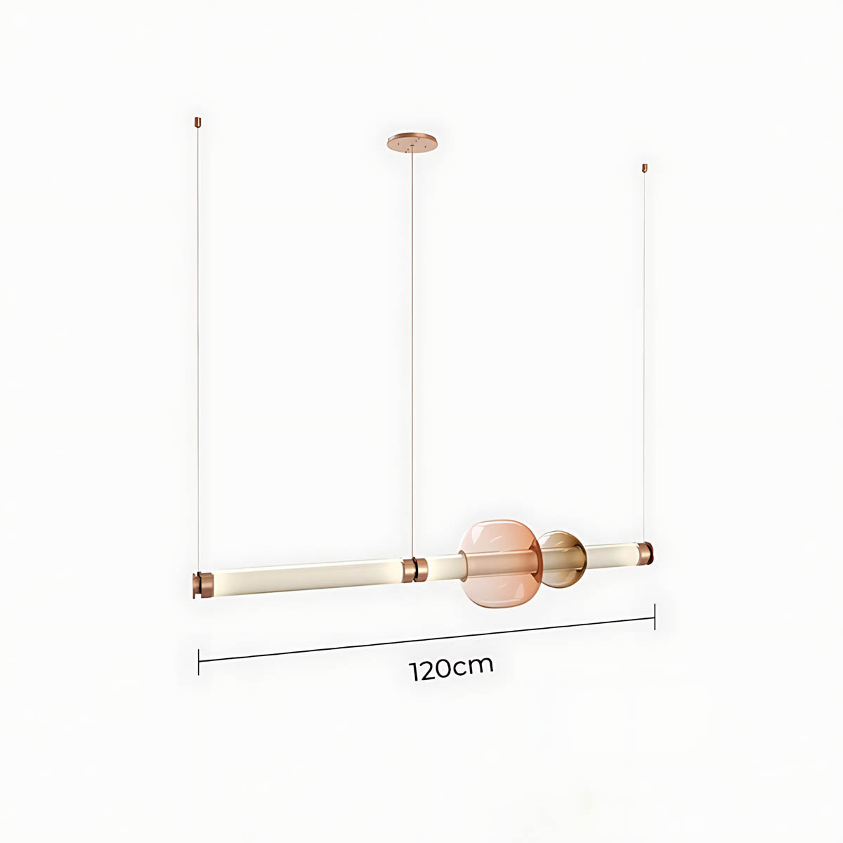 Hazel Span Glass Pebble Chandelier — gallery image 30