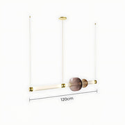 Hazel Span Glass Pebble Chandelier — gallery image 32
