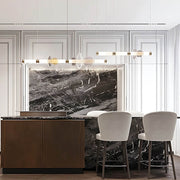 Hazel Span Glass Pebble Chandelier — gallery image 9