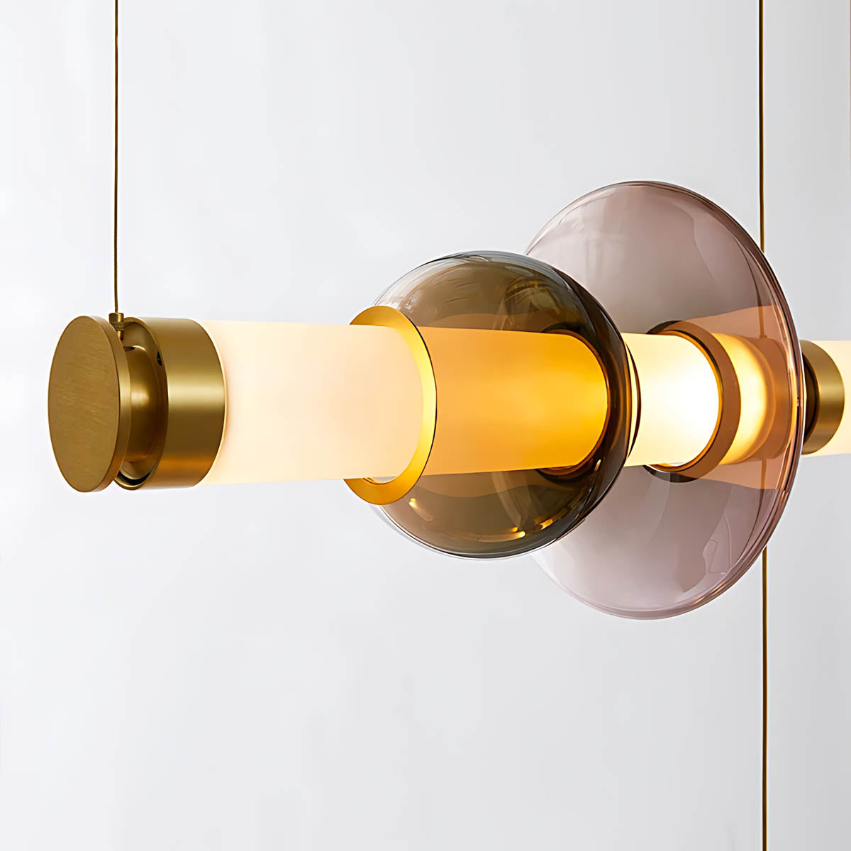 Hazel Span Glass Pebble Chandelier — gallery image 17
