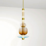 Hazel Span Glass Pebble Chandelier — gallery image 14