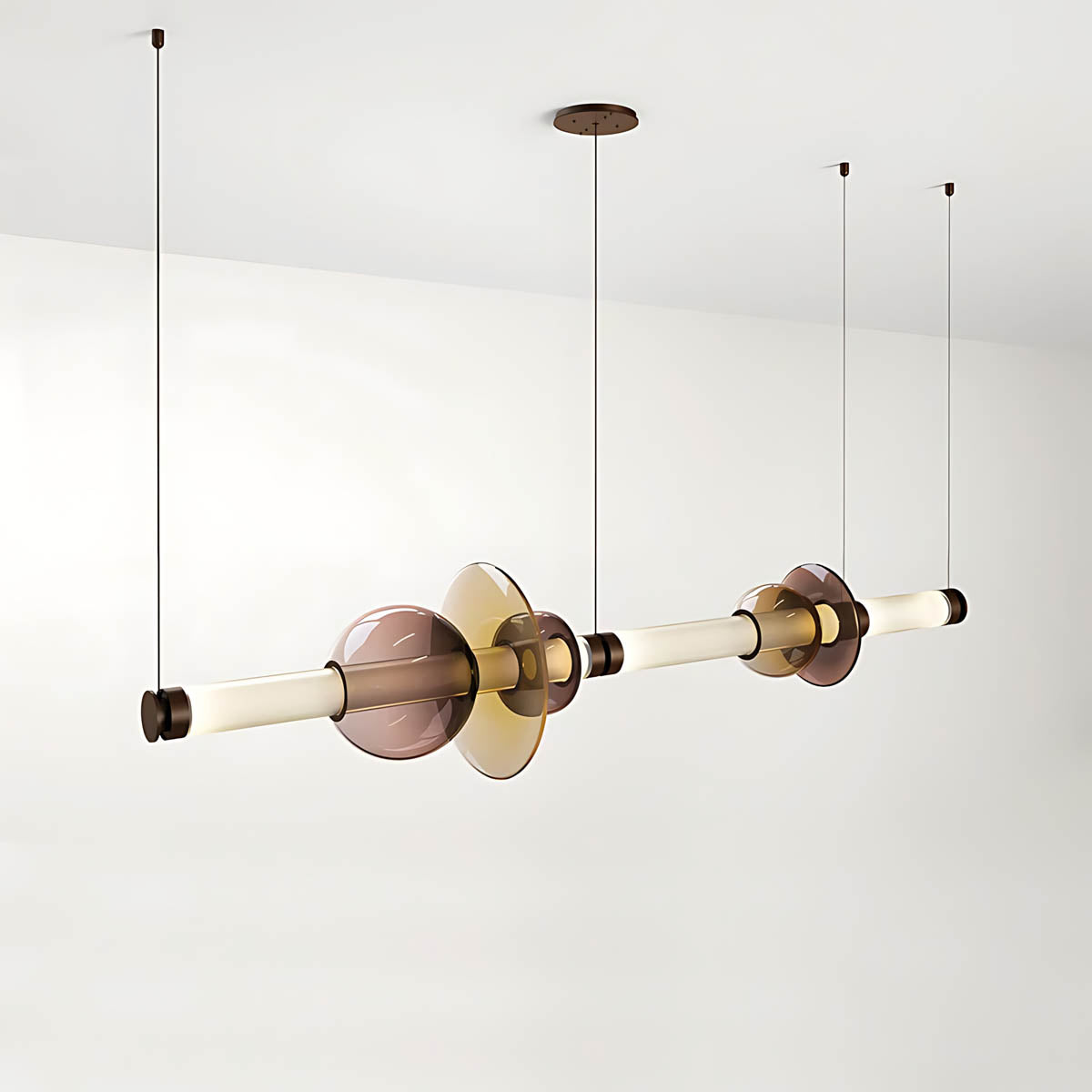 Hazel Span Glass Pebble Chandelier — gallery image 10
