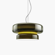 Lindenwood Span Glass Ribbed Pendant Light — gallery image 1